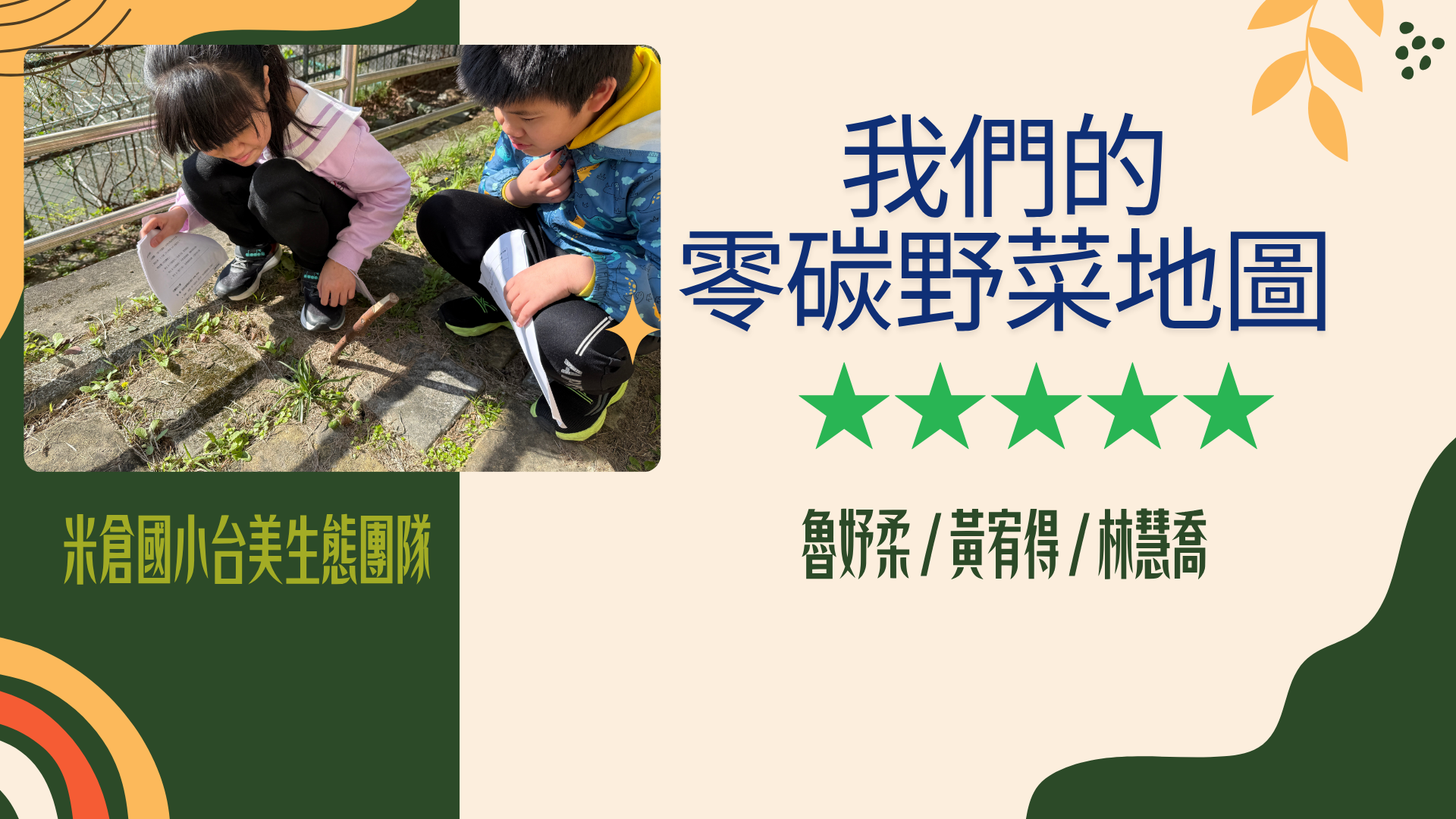 生態學校｜我們的零碳野菜地圖