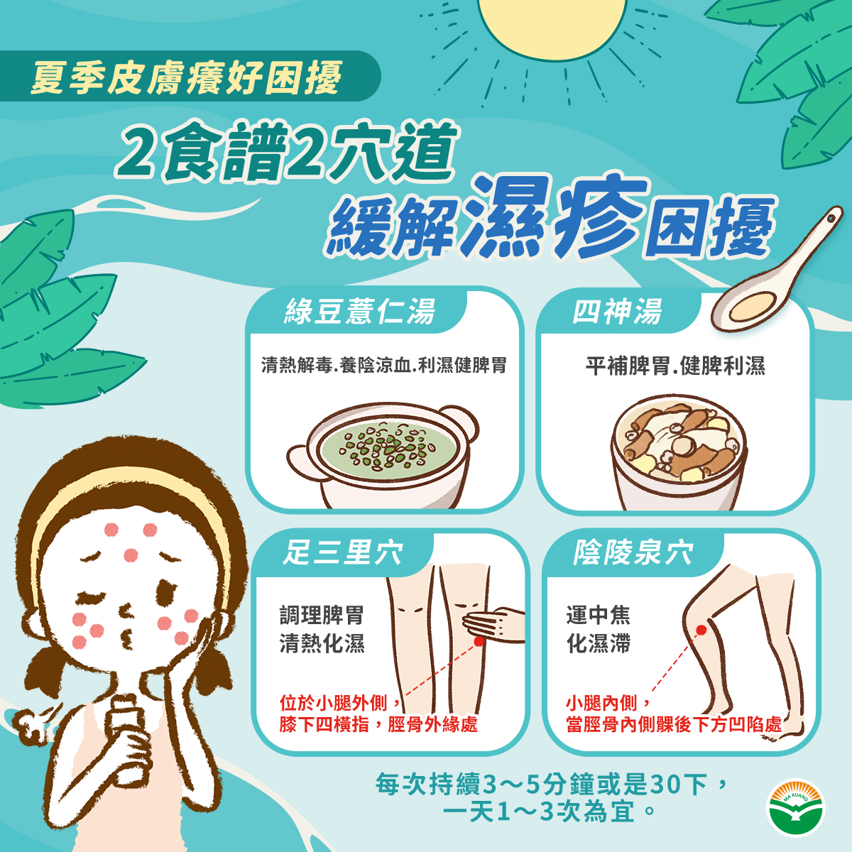 【隨香必看】香燈腳挑戰「濕熱地獄」?中醫傳授除濕三寶!助你進香遠離濕疹惡夢!