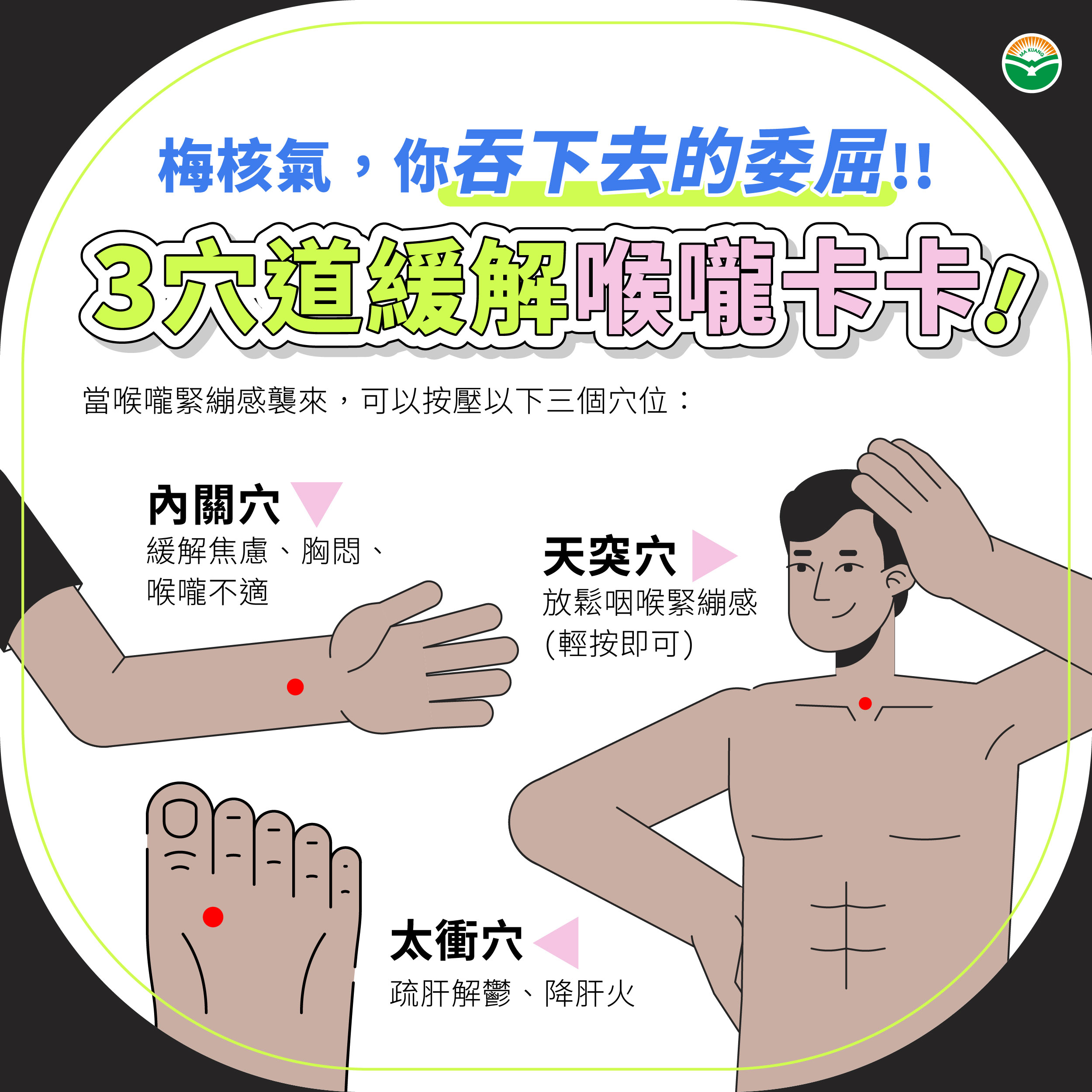 【梅核氣】喉嚨卡卡檢查沒事？那是你「吞下去的委屈」