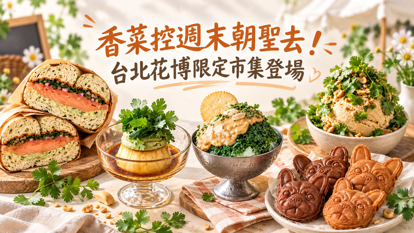 香菜控的天堂來了!2026香菜市集台北登場 79組品牌集結、香菜布丁與冰品超吸睛