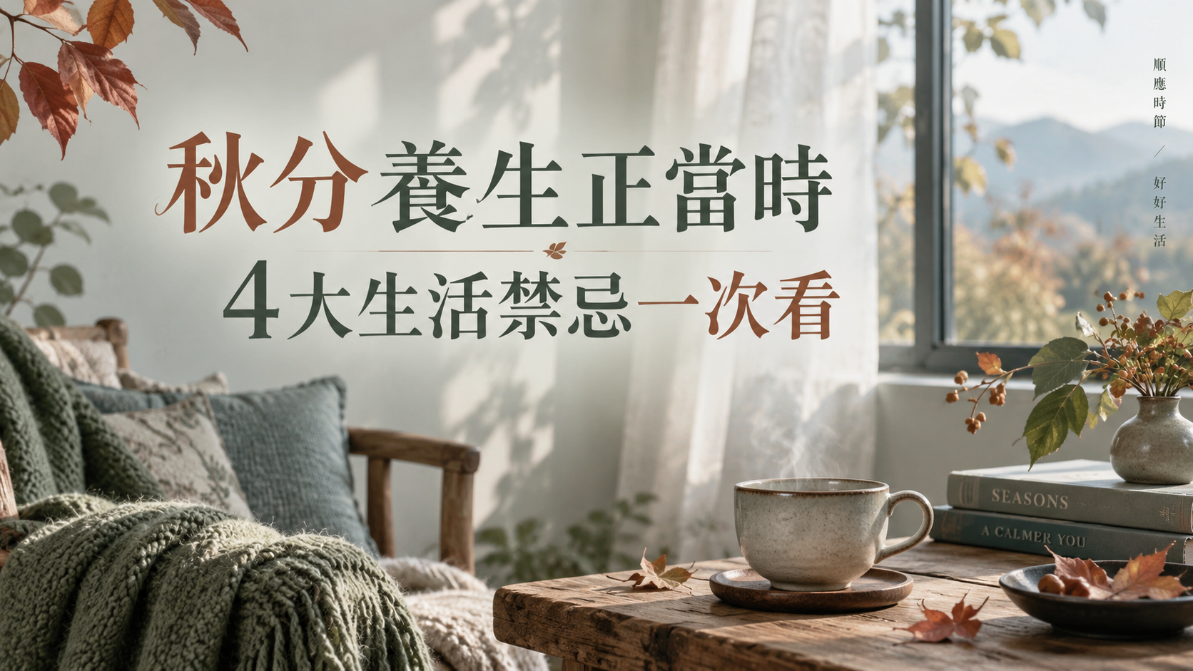 秋分養生別急著進補!4大生活禁忌、潤燥飲食與情緒調養一次看